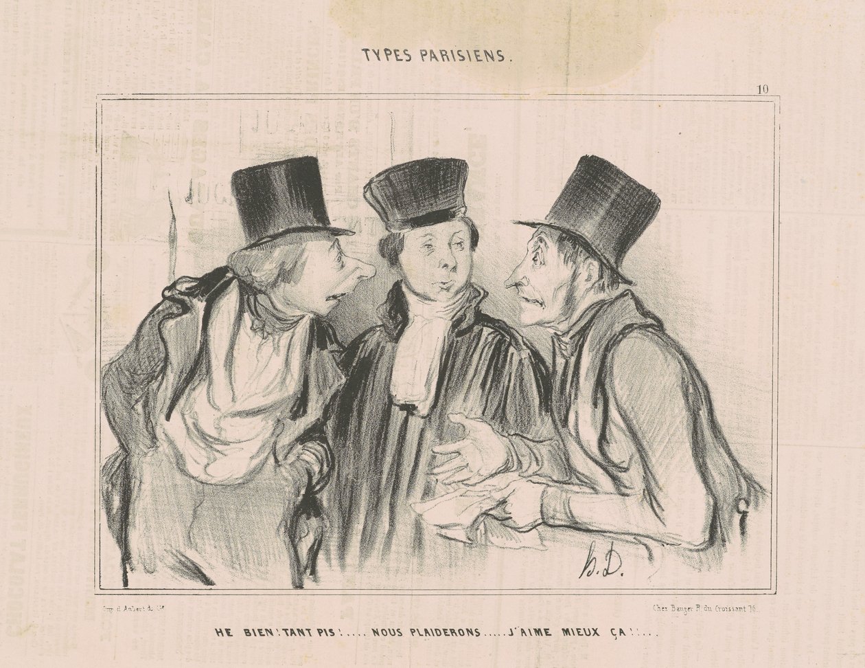 İyi! boşver!... yalvaracağız. Bunu daha çok beğendim... by Honoré Daumier