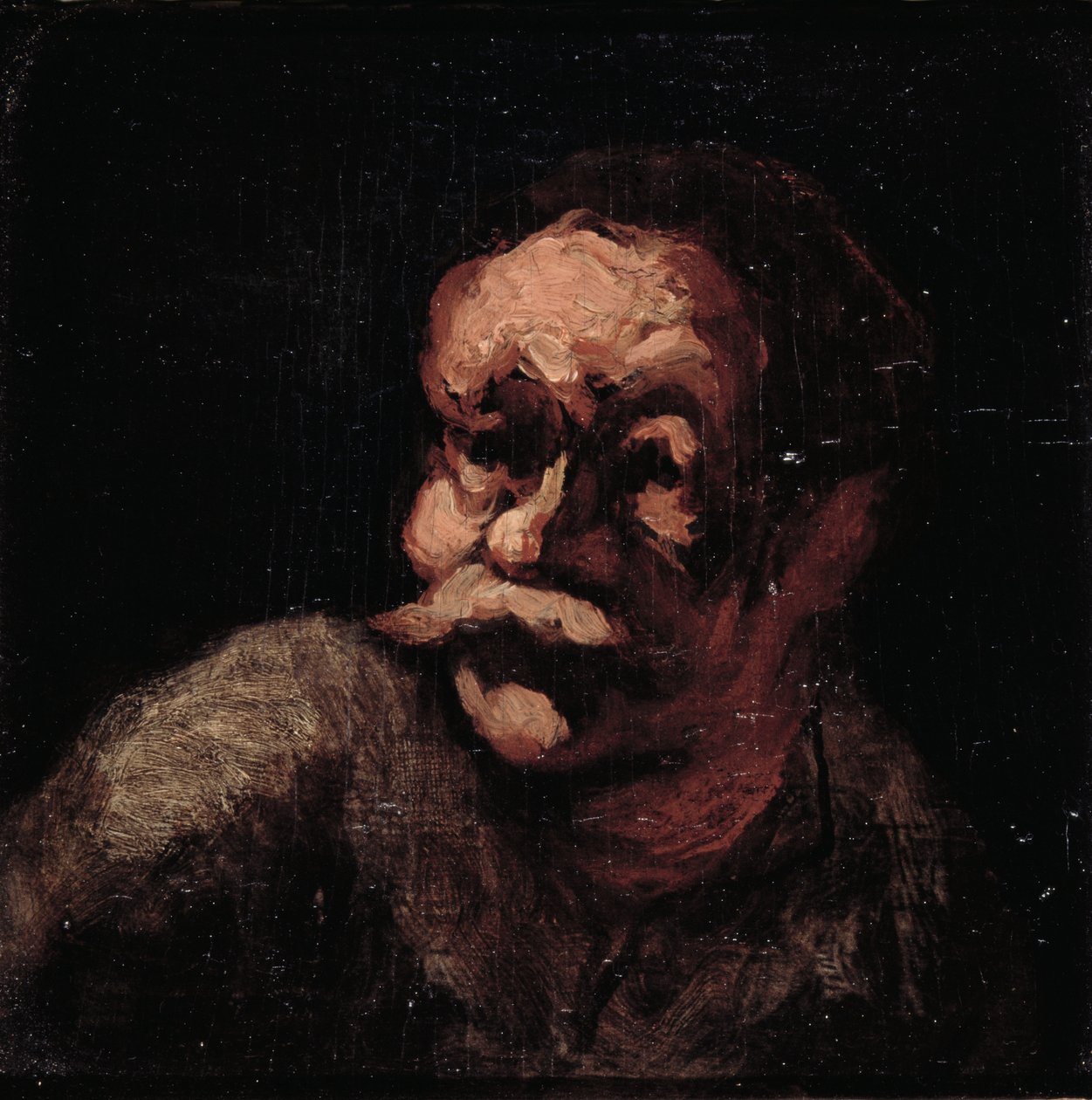 Bir adamın başı by Honoré Daumier