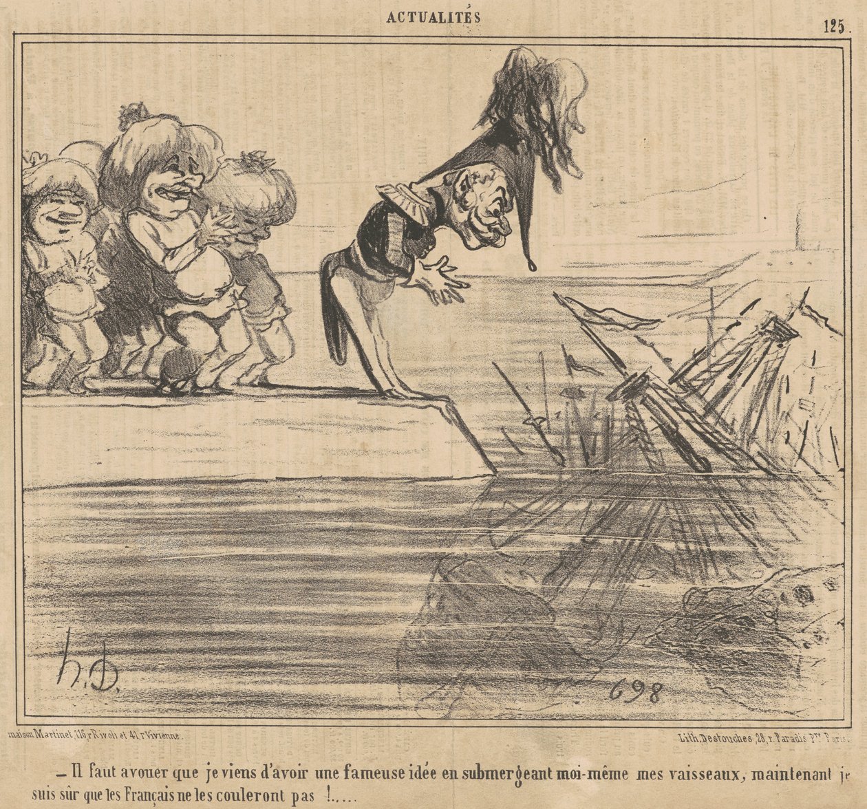 İtiraf etmeliyim ki az önce... by Honoré Daumier