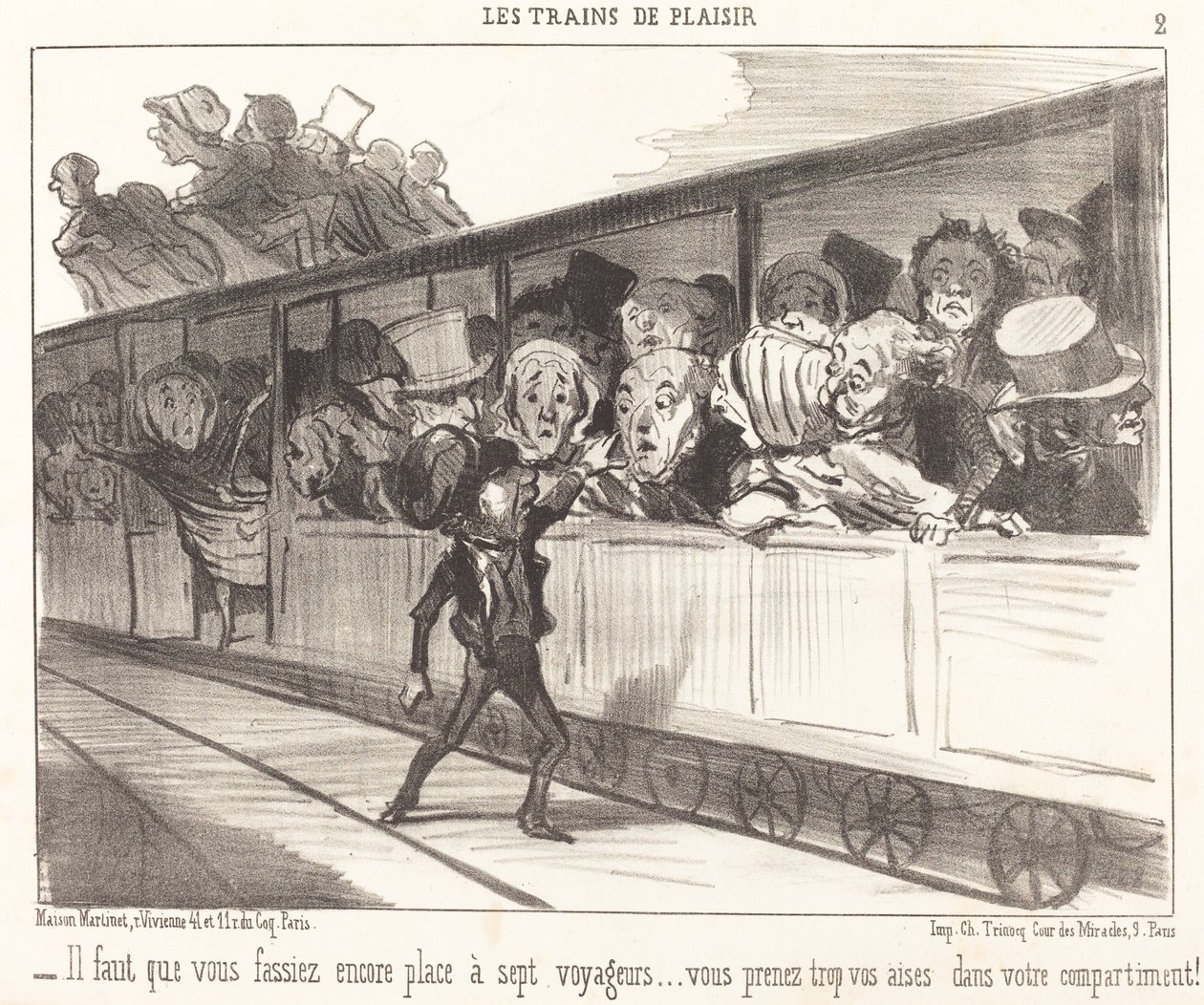 Yine de yer açmanız gerekiyor... by Honoré Daumier