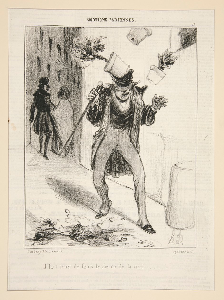 Yaşam tarzımız için çiçek ekmeliyiz! by Honoré Daumier