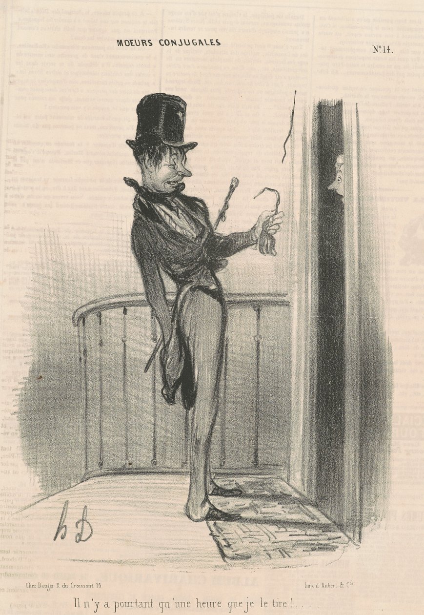 Ancak, sadece bir saattir çekim yapıyorum! by Honoré Daumier