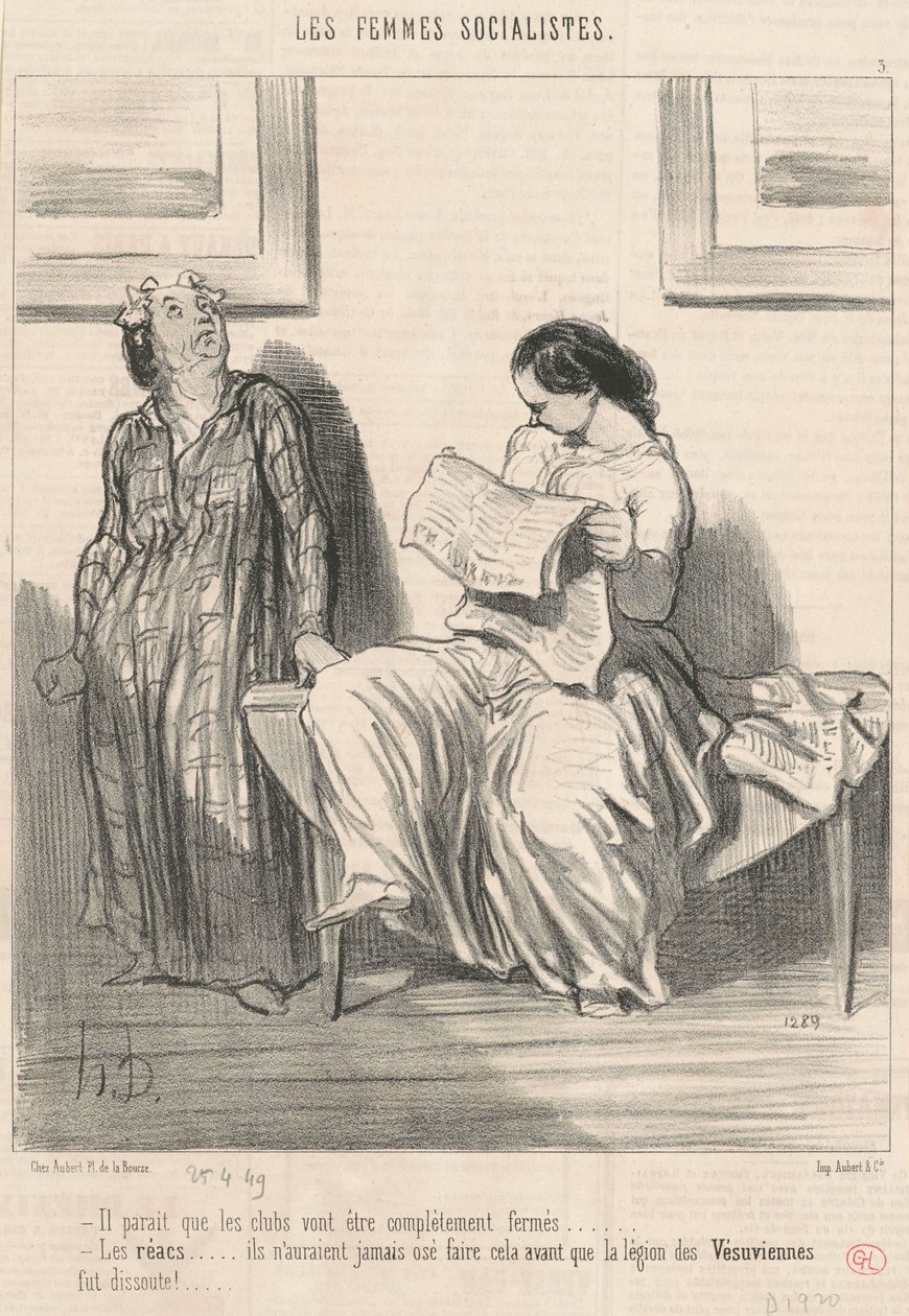 Görünüşe göre kulüpler kapanacak... by Honoré Daumier