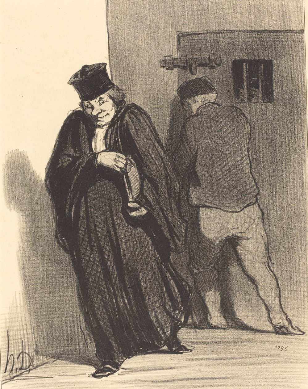 Görünüşe göre... adamım büyük bir alçak... by Honoré Daumier
