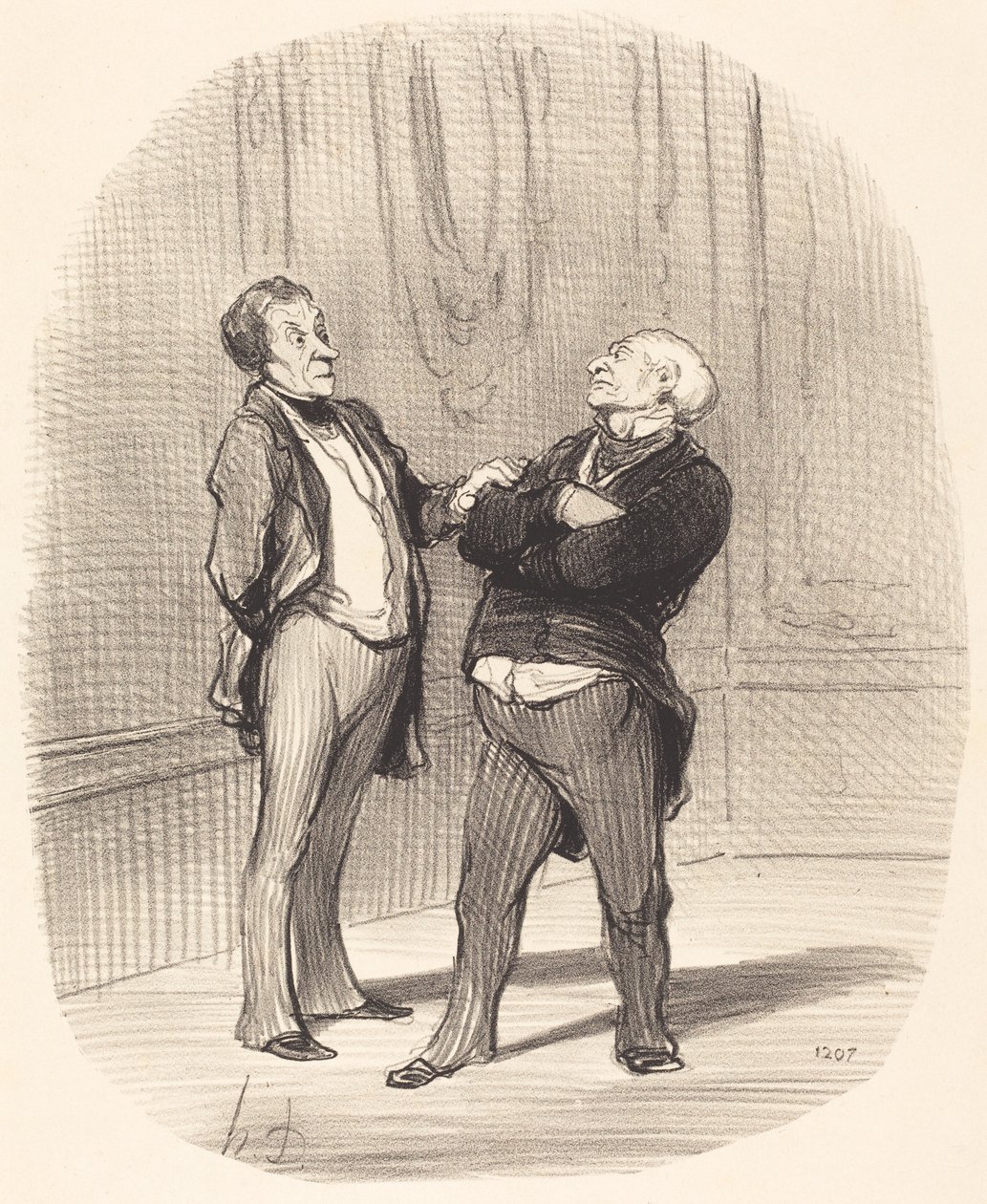 Bir savaş var... kiralar... düşecek... by Honoré Daumier