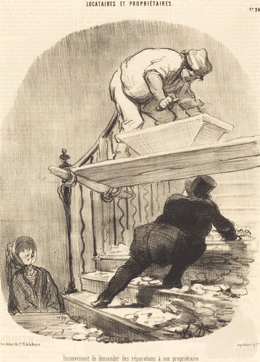 Tamir istemenin dezavantajı... by Honoré Daumier
