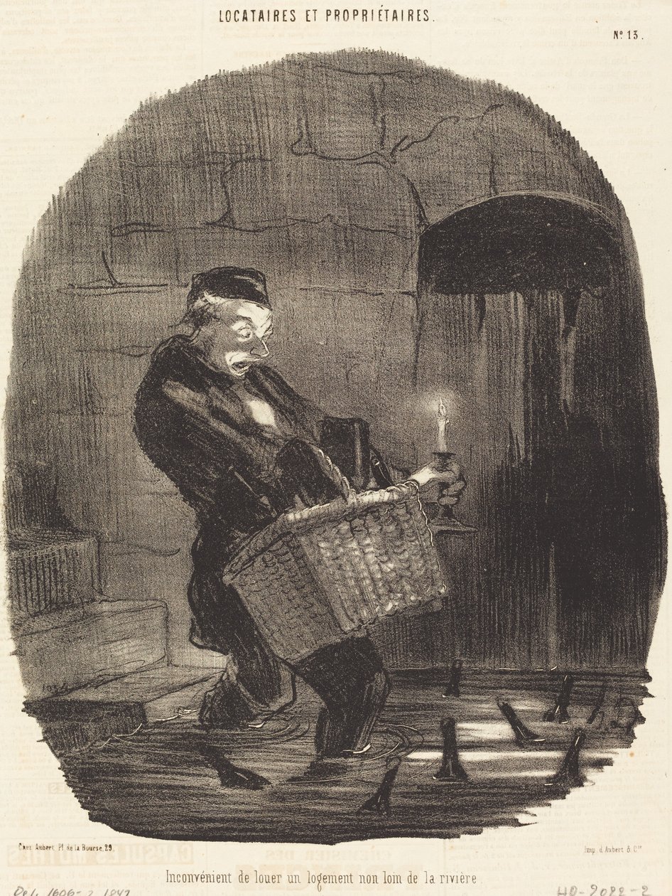 Kiralamanın dezavantajı... nehirden çok uzakta değil by Honoré Daumier