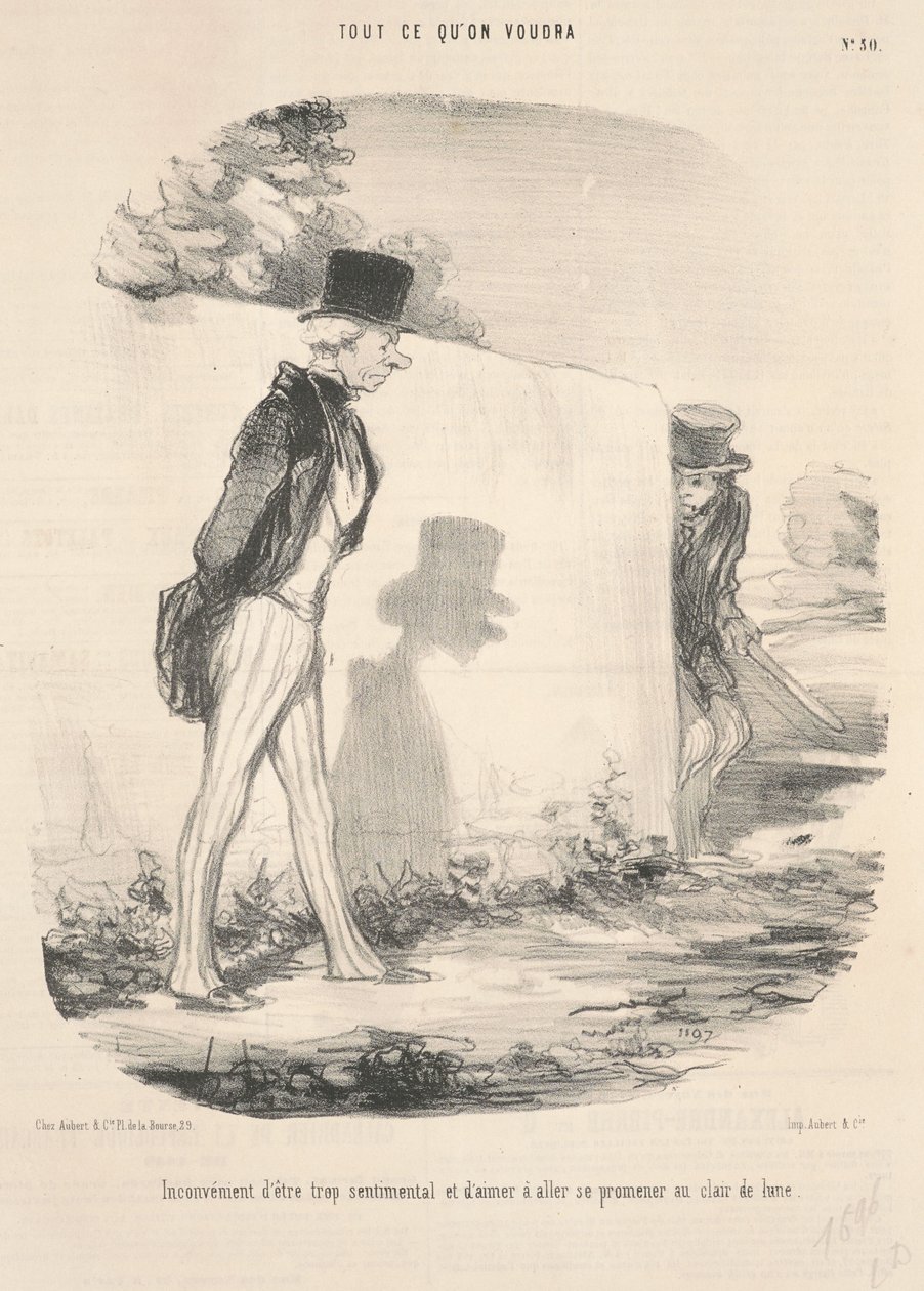 Fazla duygusal olmanın dezavantajı... by Honoré Daumier
