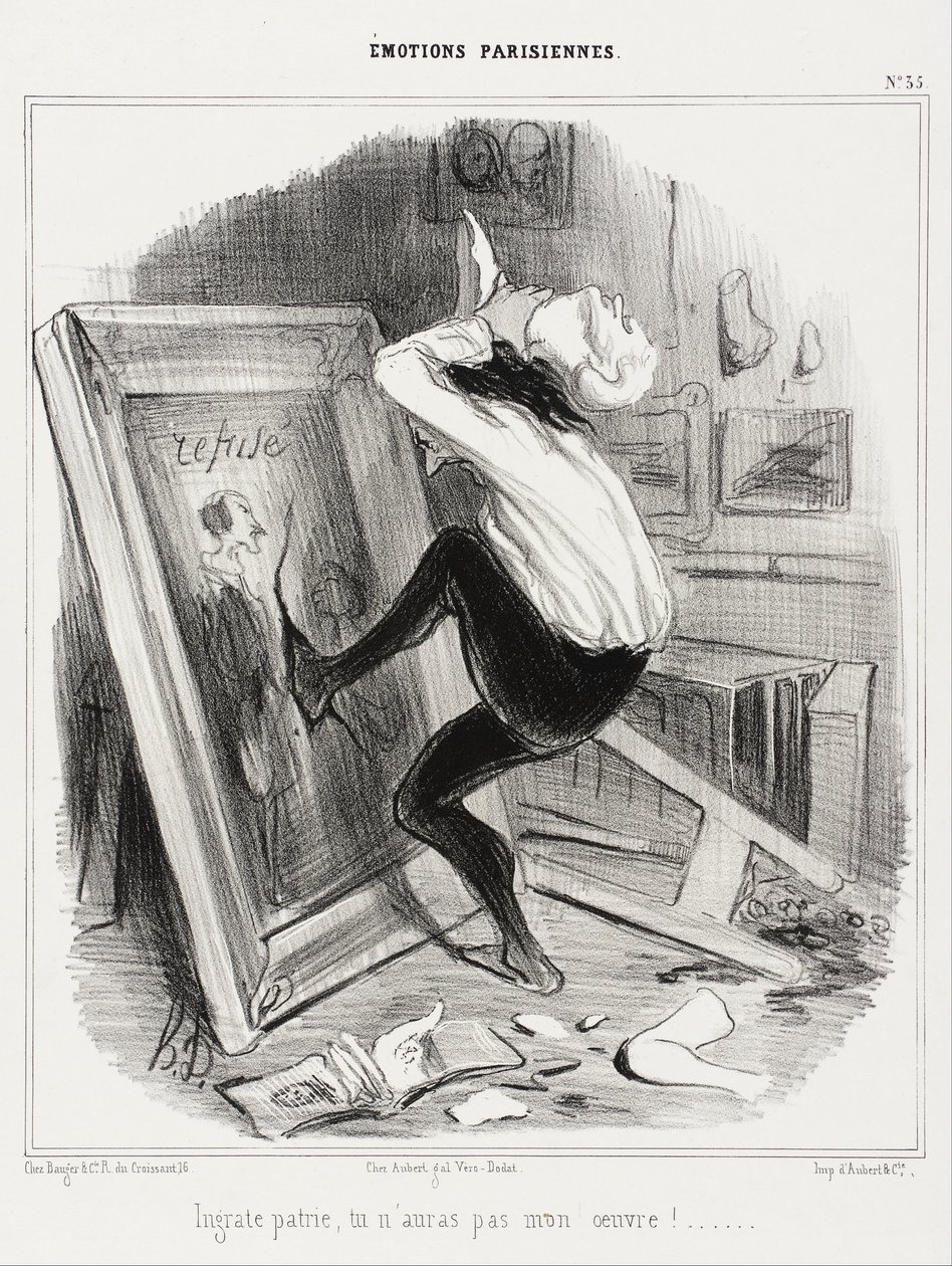 Nankör vatan, işimi alamayacaksın! by Honoré Daumier