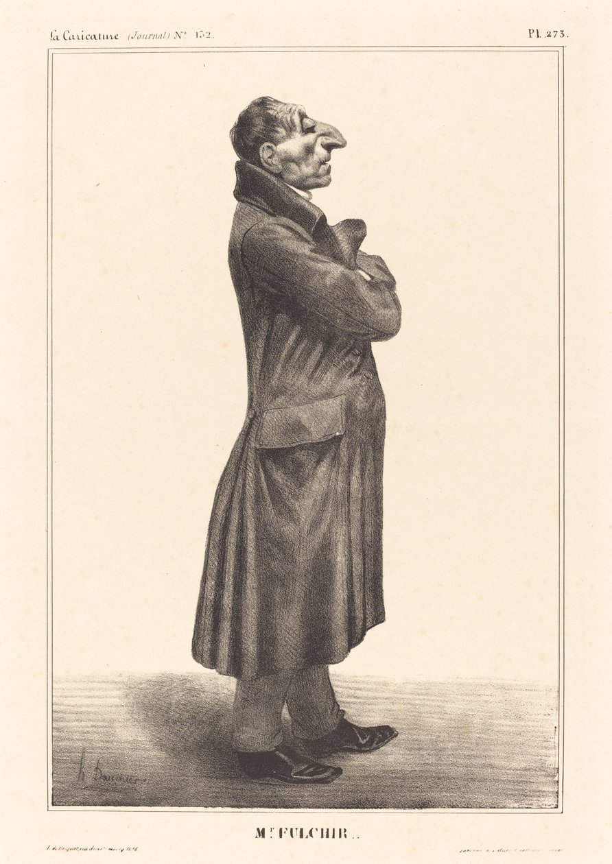 J. Claude Fulchiron by Honoré Daumier