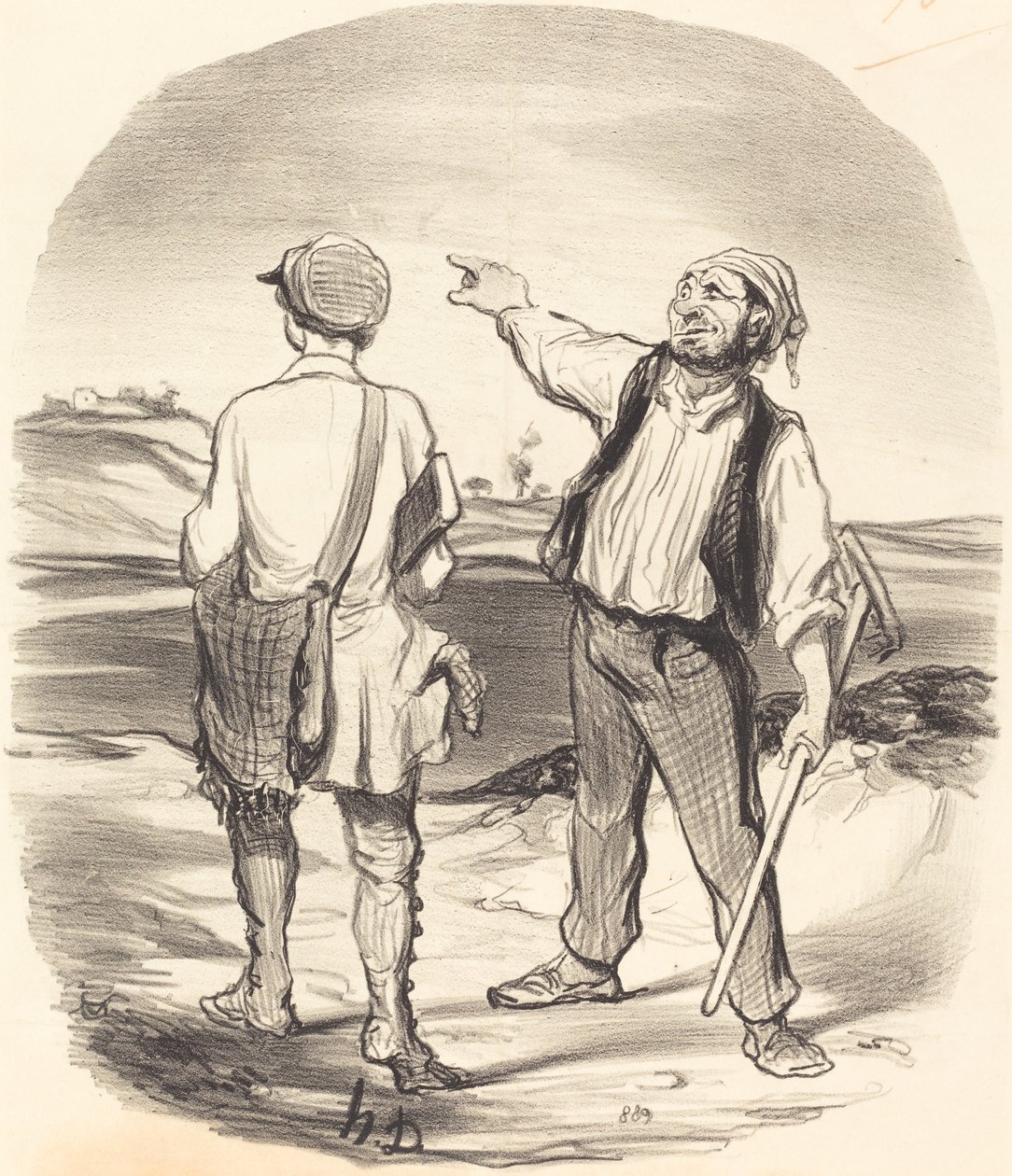 Bir tavşan gördüm... sekiz gün önce! by Honoré Daumier