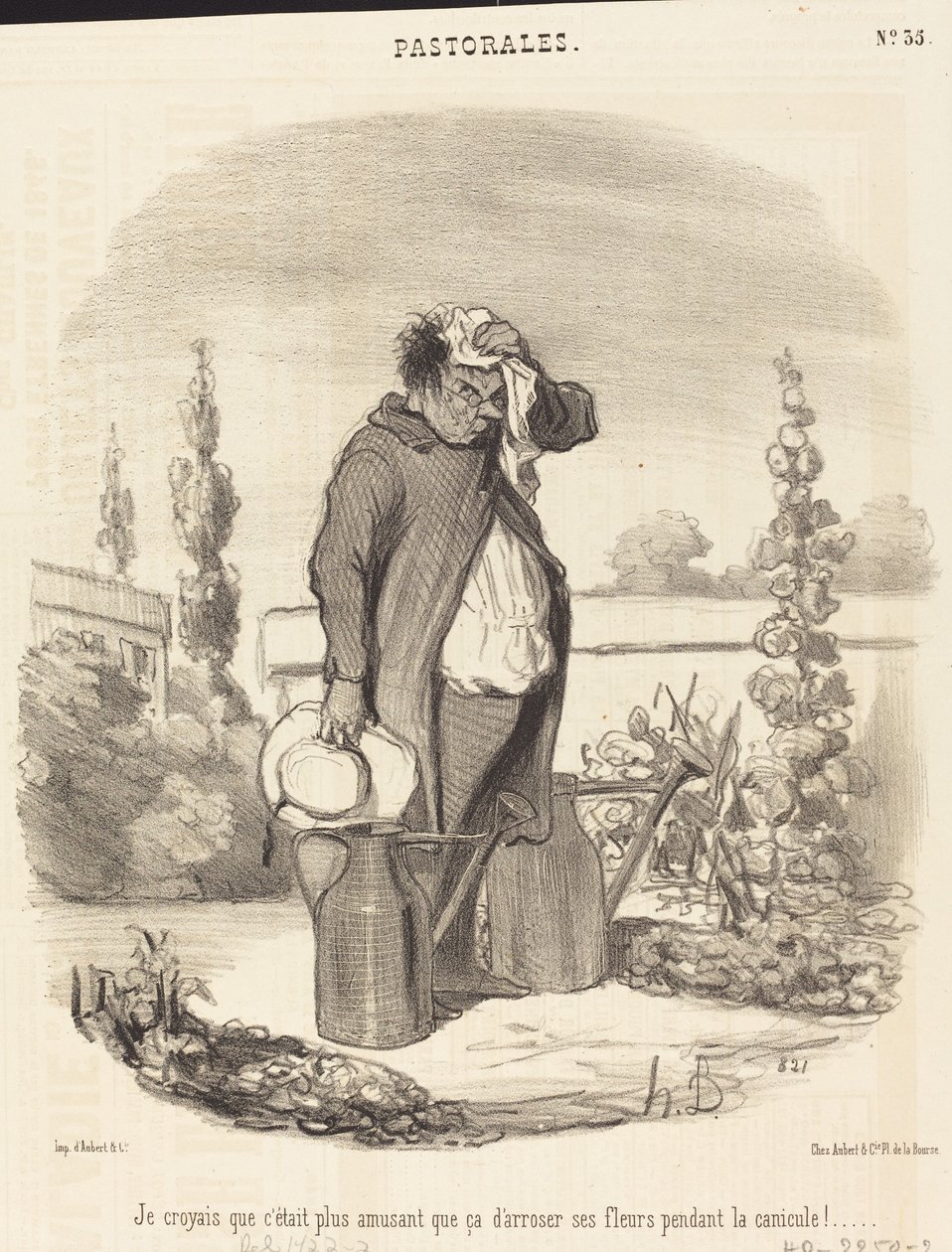 Bundan daha eğlenceli olduğunu düşündüm... by Honoré Daumier