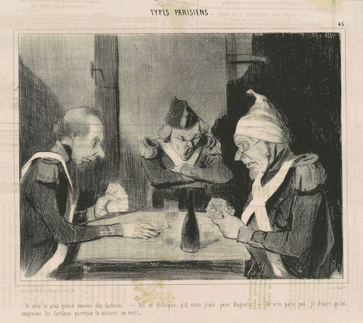 Ben hiziplerin en büyük düşmanıyım by Honoré Daumier