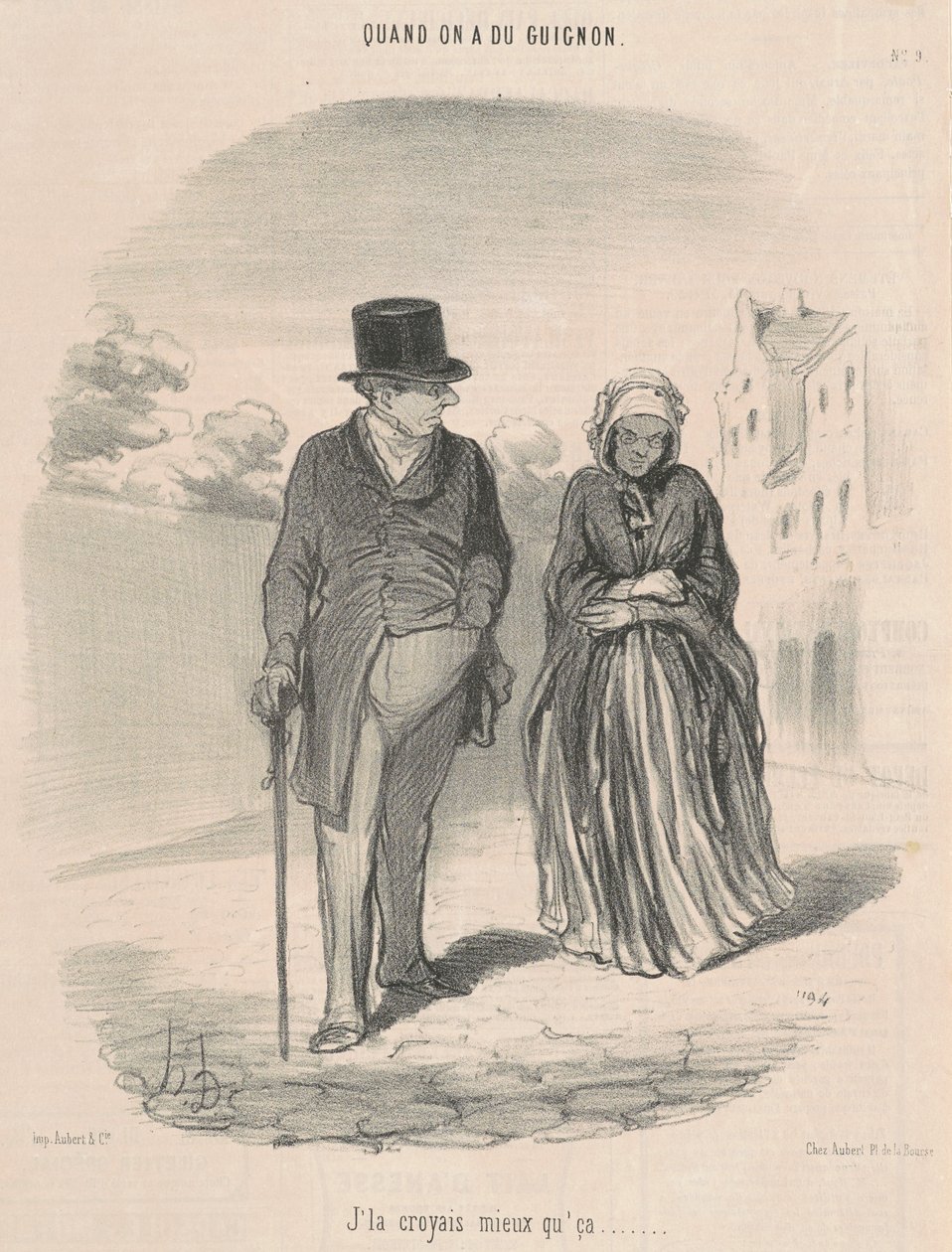 Bundan daha iyi olduğunu düşündüm... by Honoré Daumier