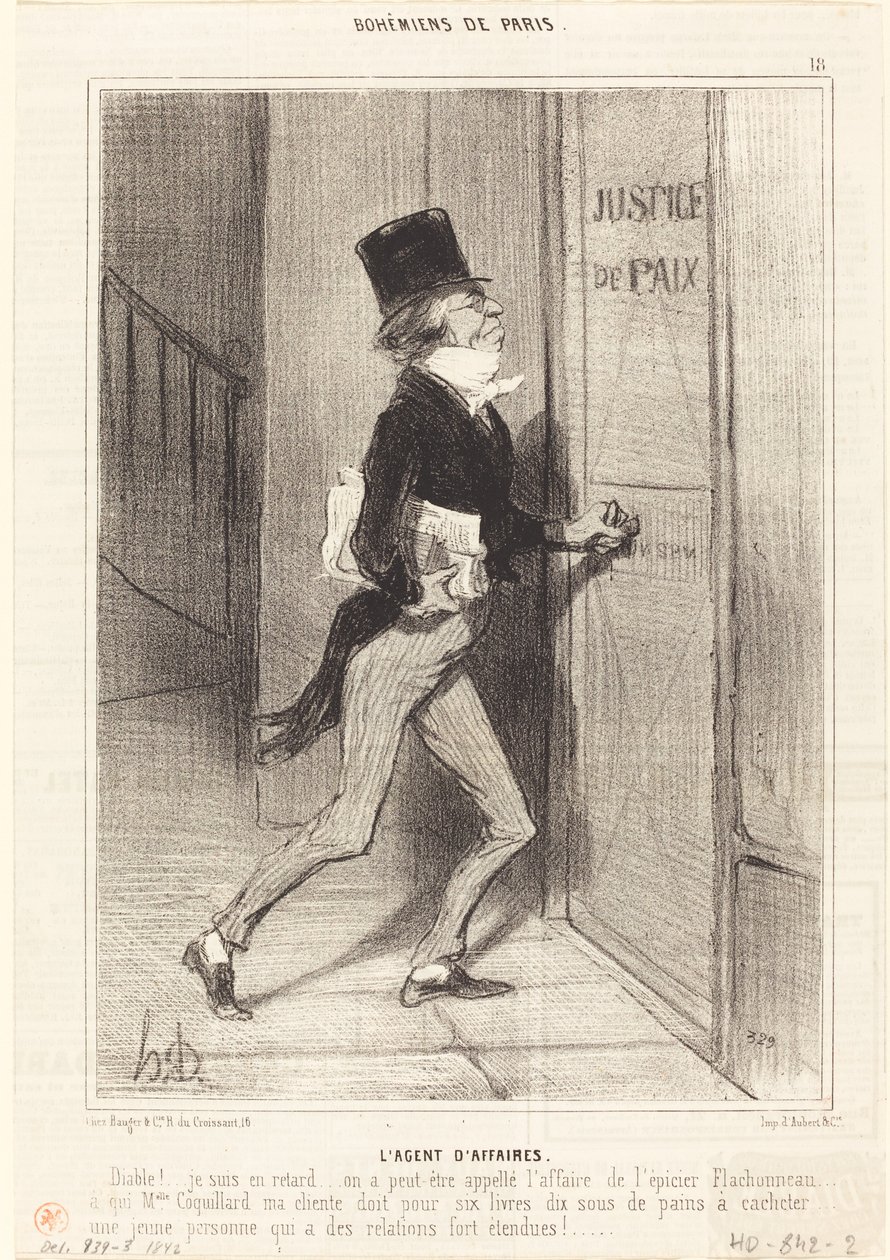 İş Temsilcisi by Honoré Daumier