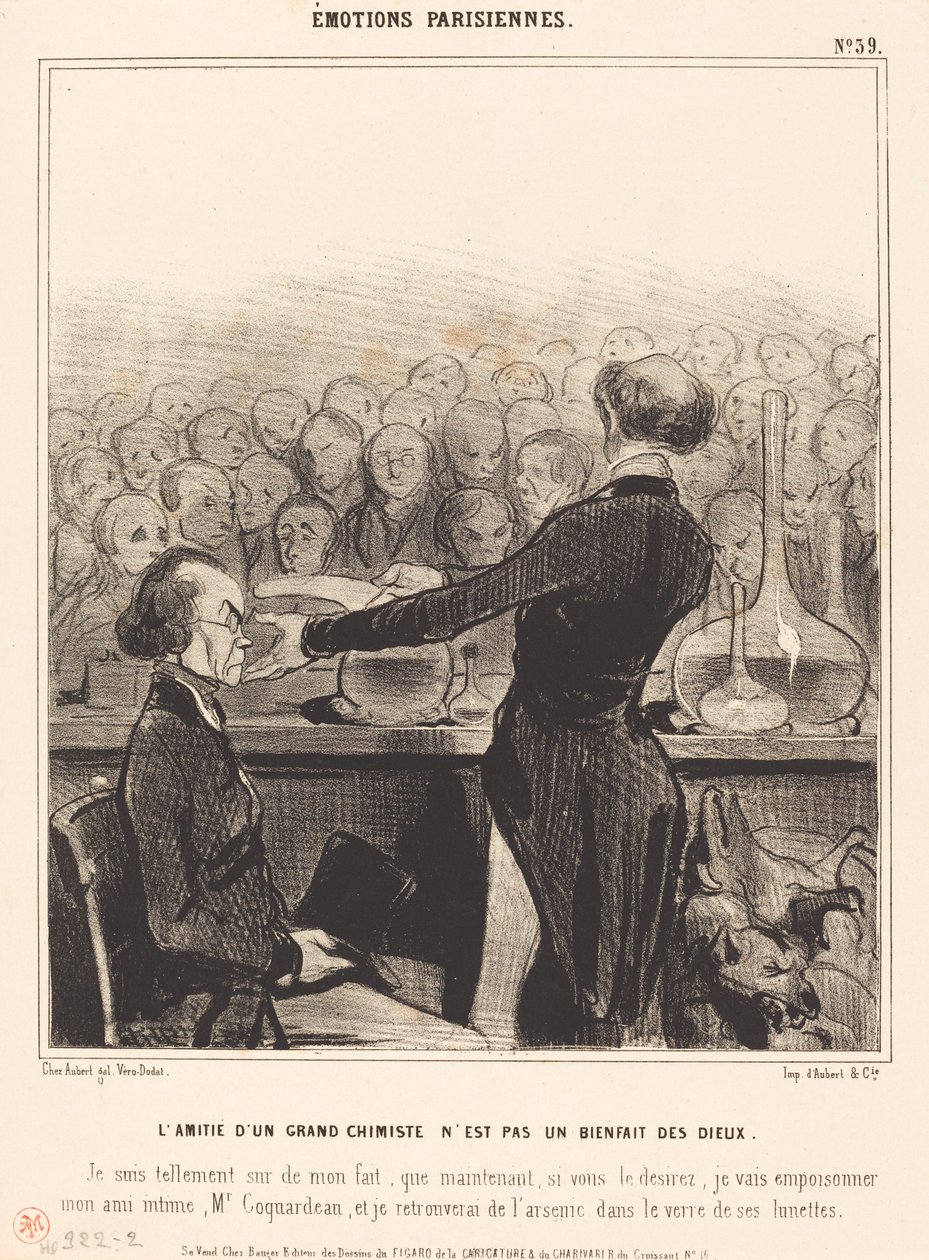 Büyük bir kimyagerin dostluğu... by Honoré Daumier