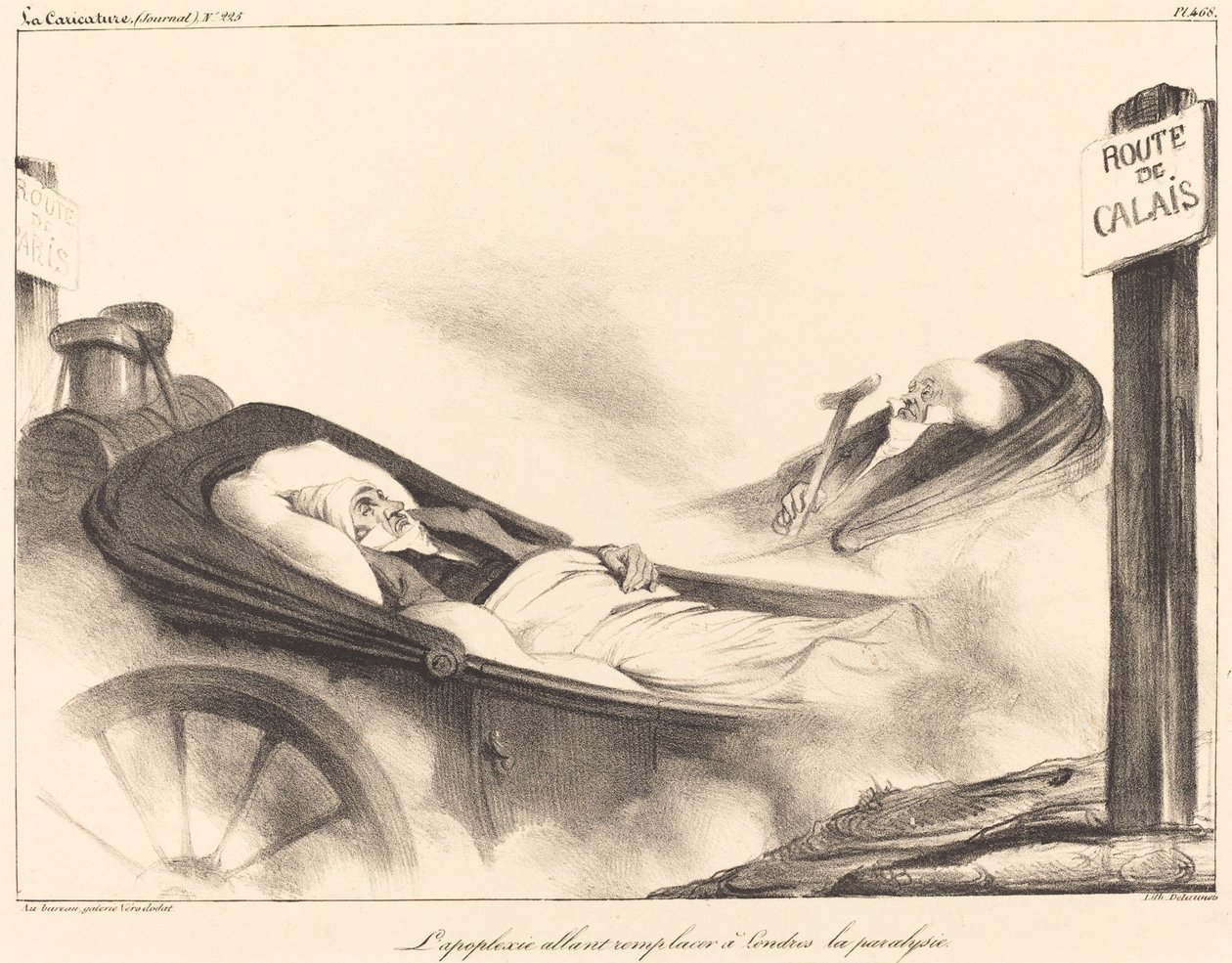 Londra'da felcin yerini apopleksi alacak by Honoré Daumier