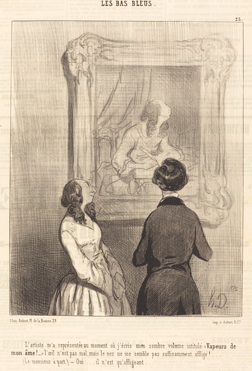 Yazarken beni temsil eden sanatçı by Honoré Daumier