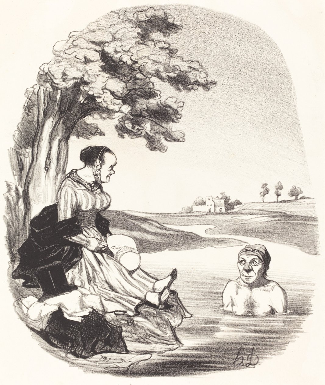 Su lezzetlidir... Sizi temin ederim... by Honoré Daumier