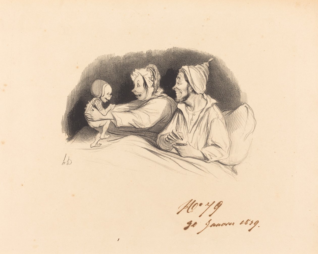 şişe eğitimi by Honoré Daumier