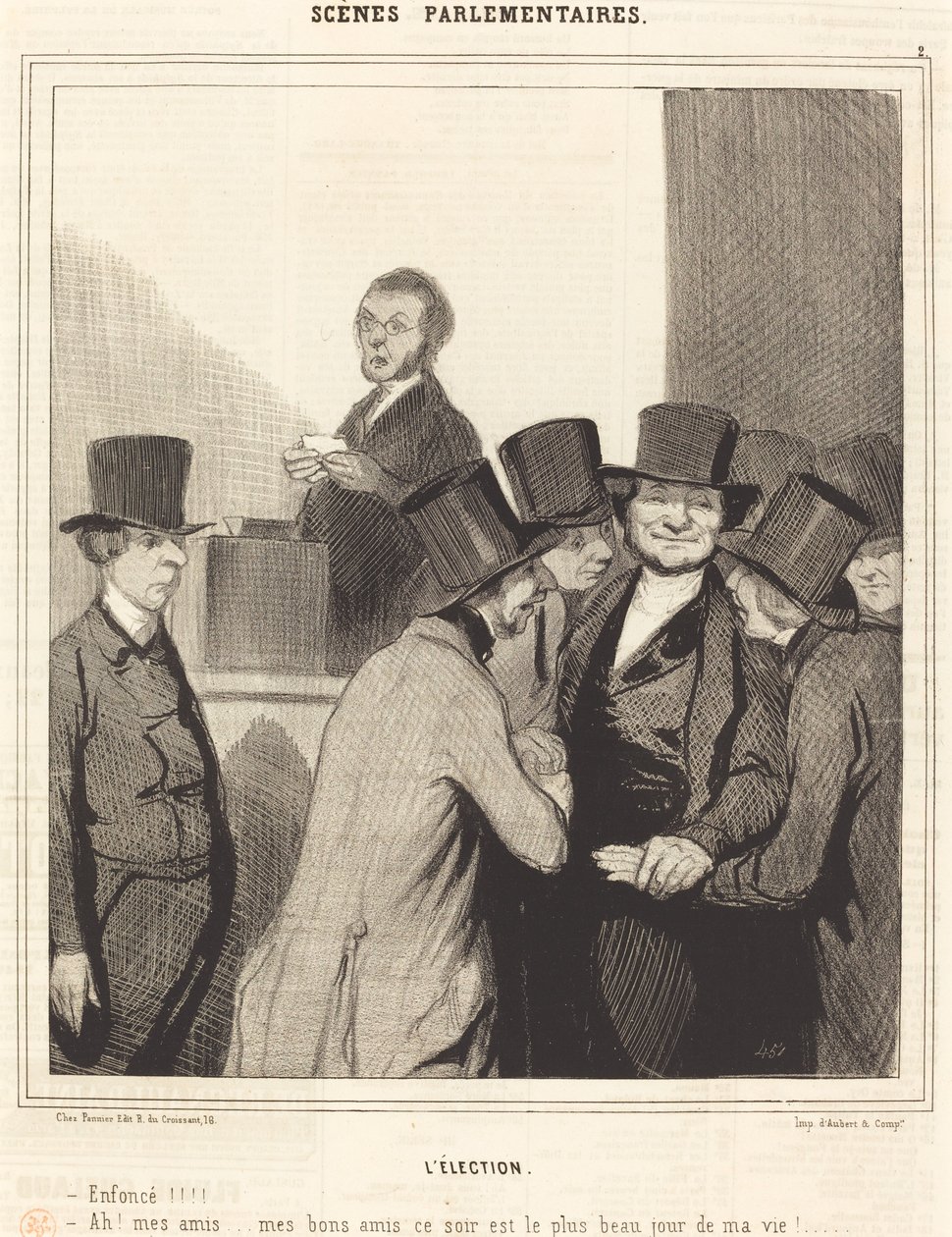 Seçim by Honoré Daumier