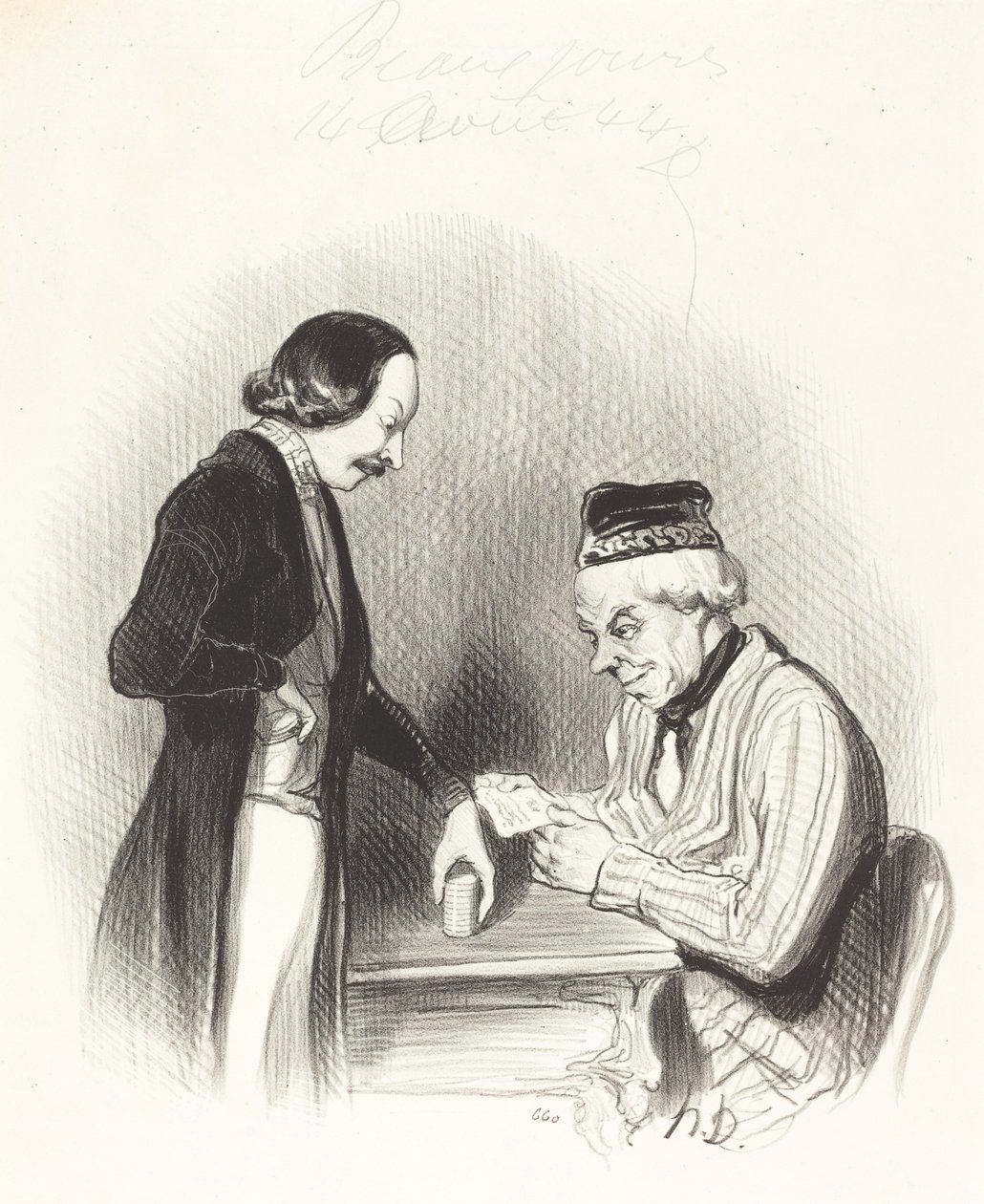 Tek bilet indirimi by Honoré Daumier