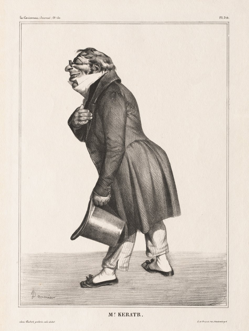 La Karikatür, Levha 314, Comte de. Keratri by Honoré Daumier