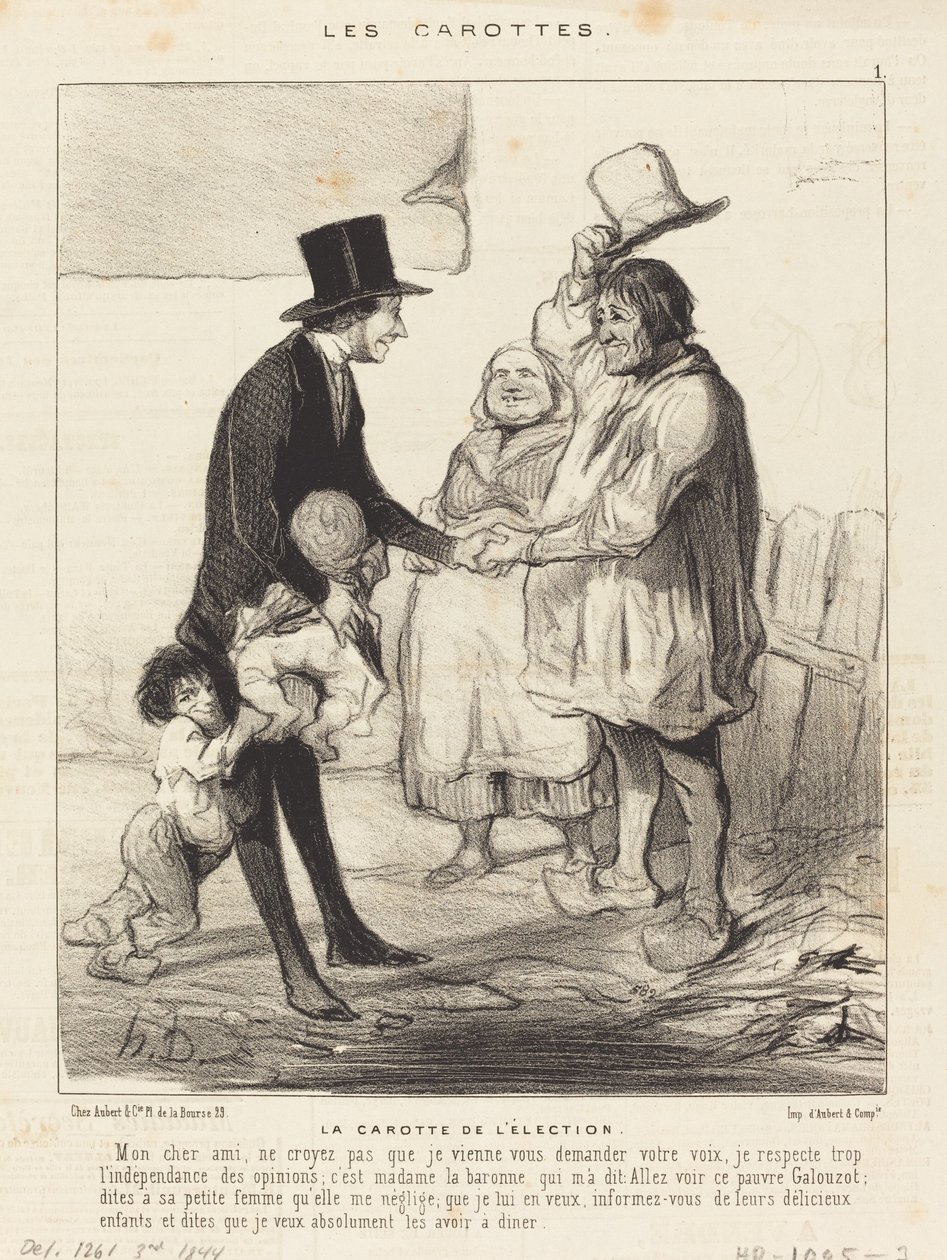 seçim havuç by Honoré Daumier