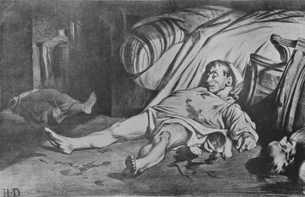 Transnonain Caddesi, 1834 by Honoré Daumier