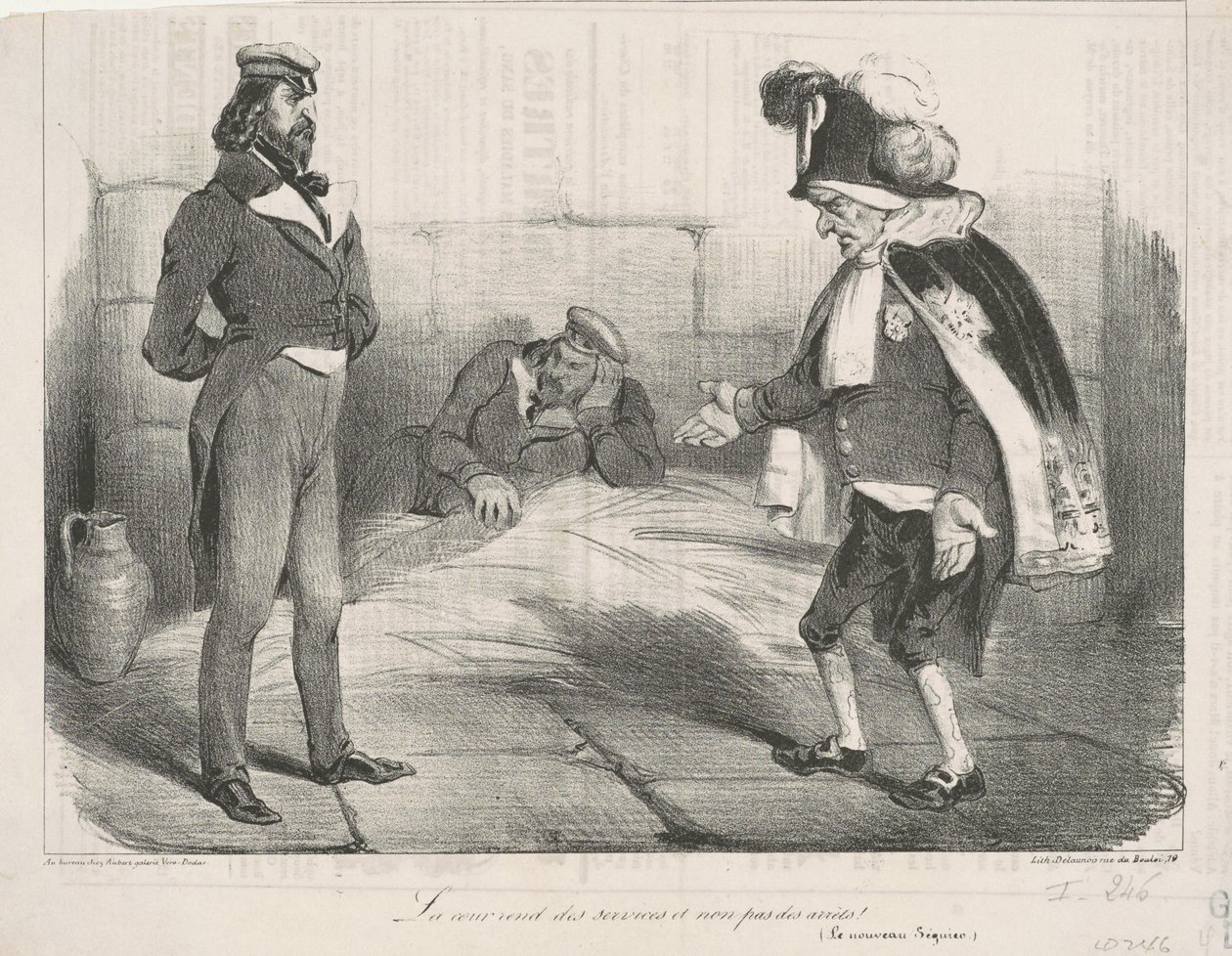 Mahkeme hizmet verir, hüküm vermez! by Honoré Daumier
