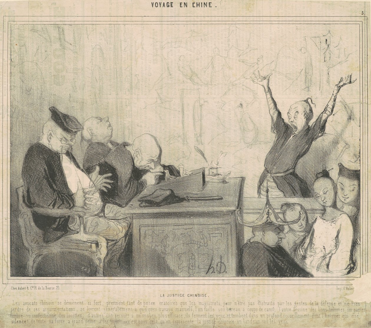 Çin adaleti by Honoré Daumier