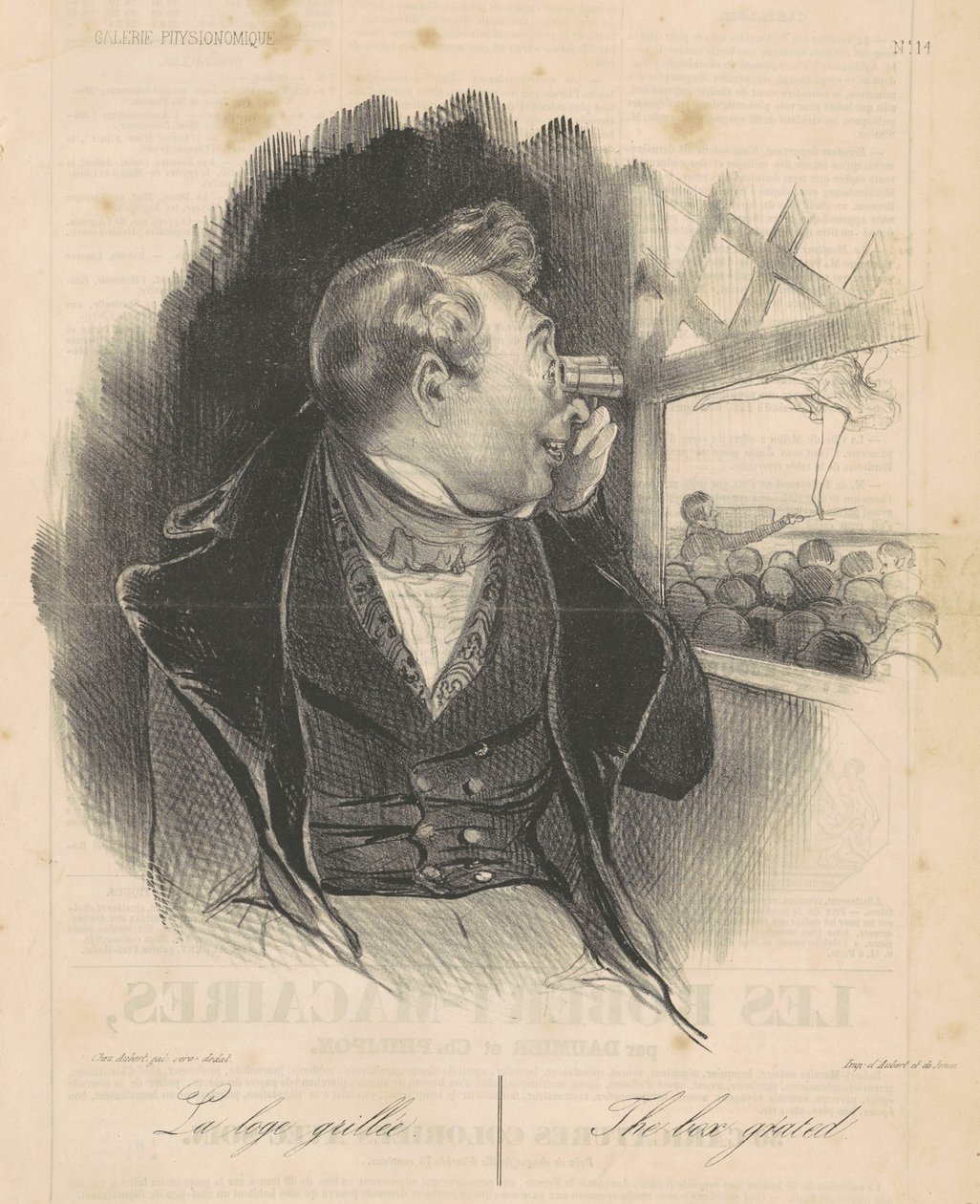 ızgara loca by Honoré Daumier