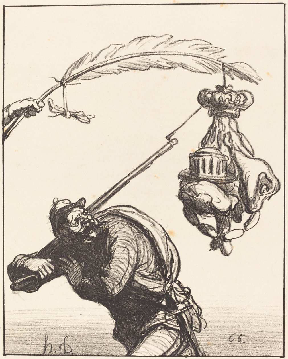 ne pahasına olursa olsun barış by Honoré Daumier
