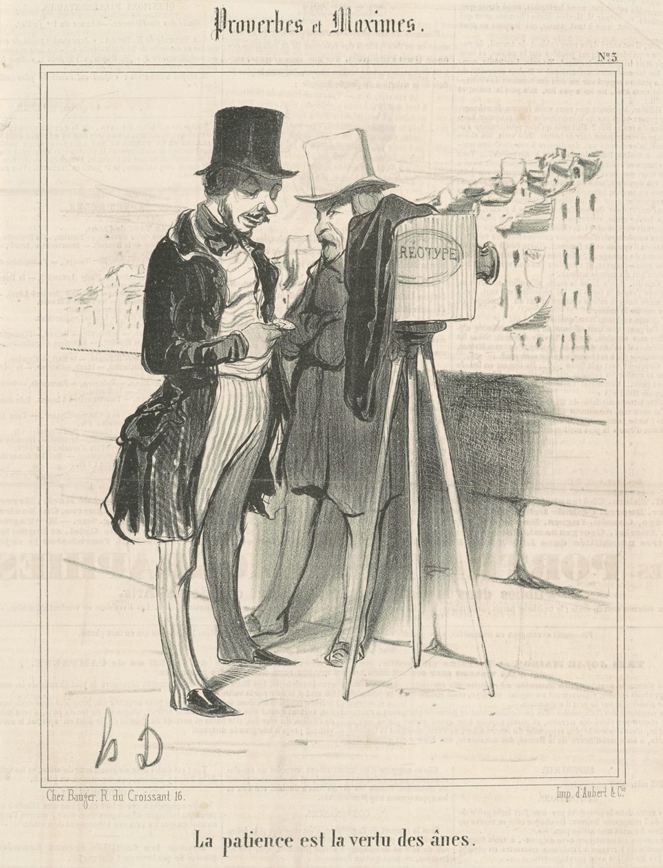 Sabır eşeklerin erdemidir by Honoré Daumier