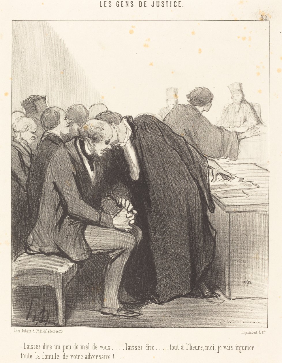 Senin hakkında biraz kötü diyelim... by Honoré Daumier
