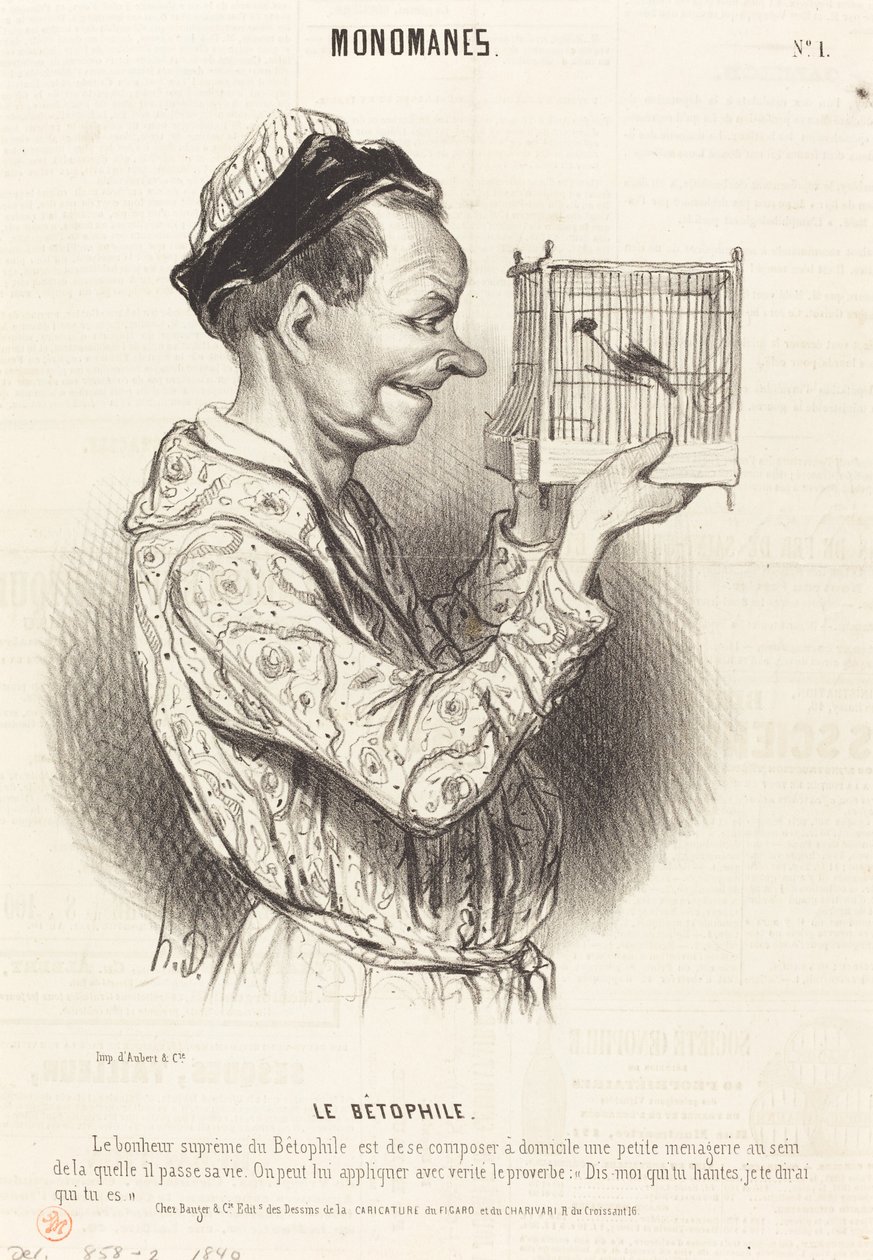 Betophile by Honoré Daumier