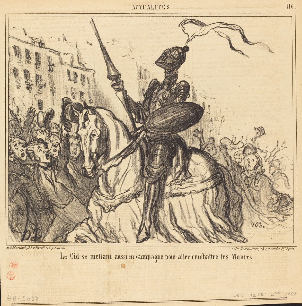 Le Cid de kampanya yürütüyor... by Honoré Daumier