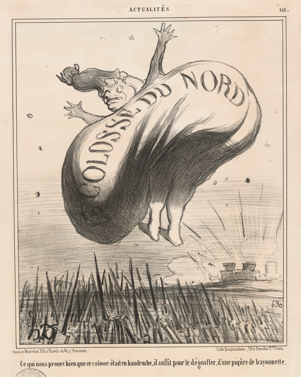 Kuzeyin Devi (Bize iyi kanıtlayan şey by Honoré Daumier