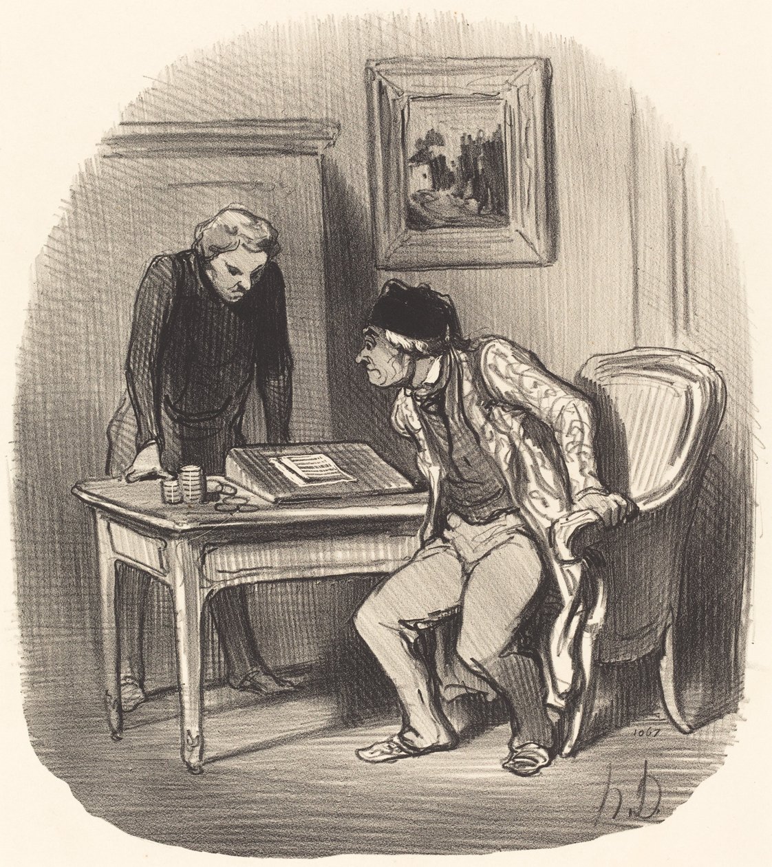 Hesap doğru mu?... by Honoré Daumier