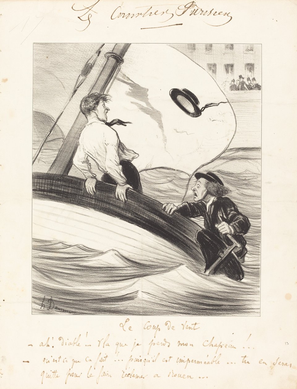 Rüzgar Rüzgarı by Honoré Daumier
