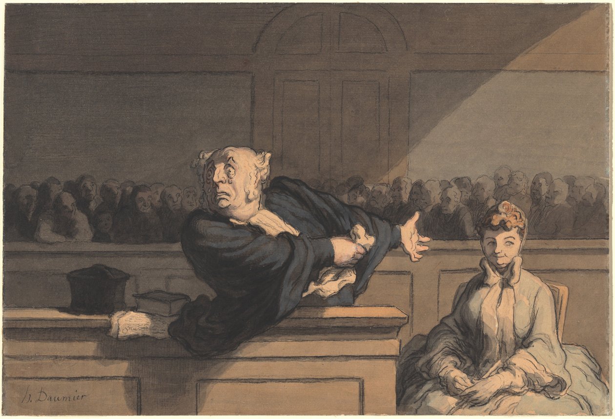 Savunmacı (Savunma Danışmanı) by Honoré Daumier
