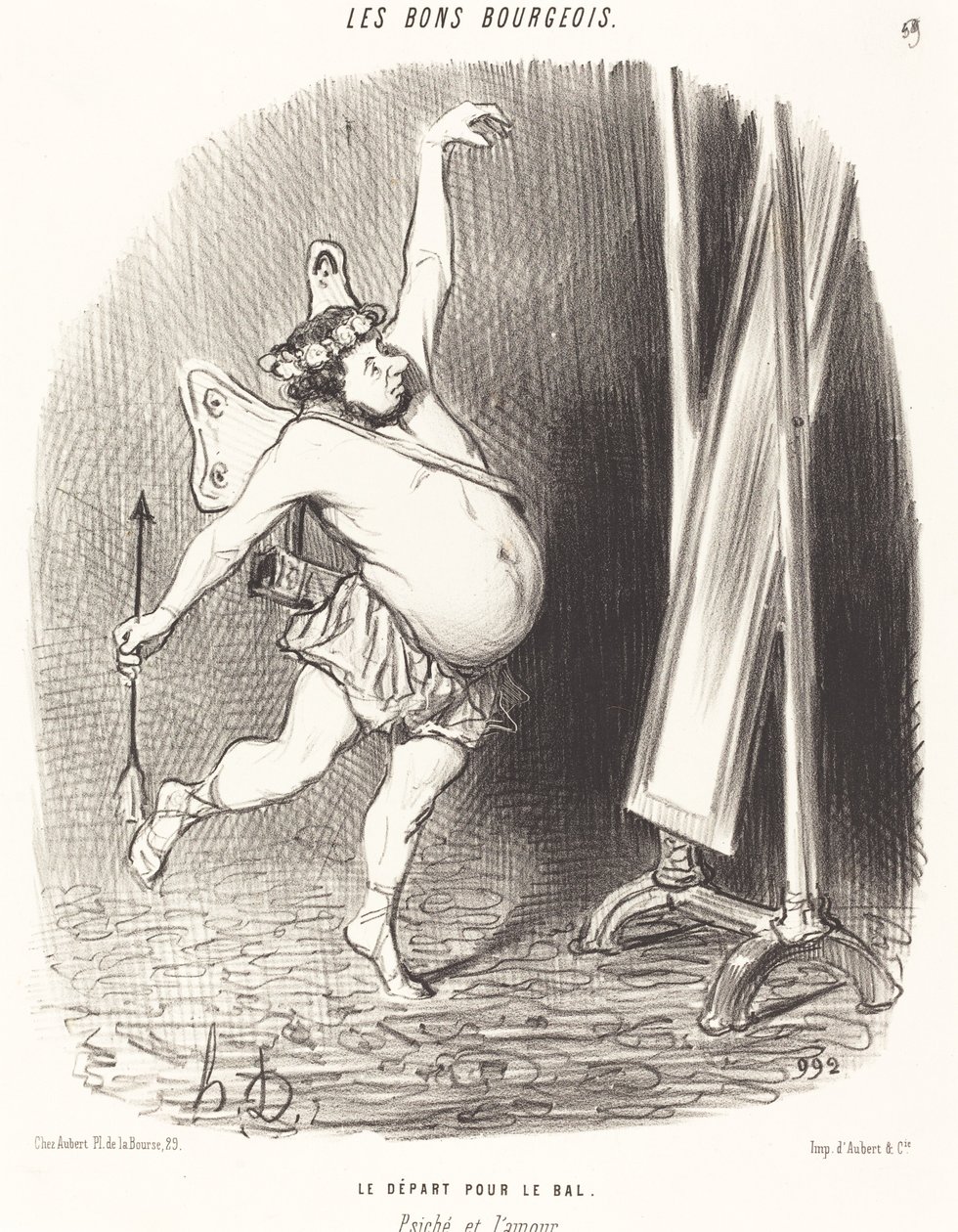 Top için ayrılmak by Honoré Daumier