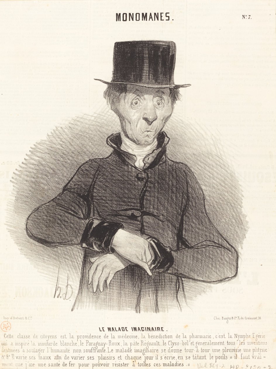 hayali hasta by Honoré Daumier