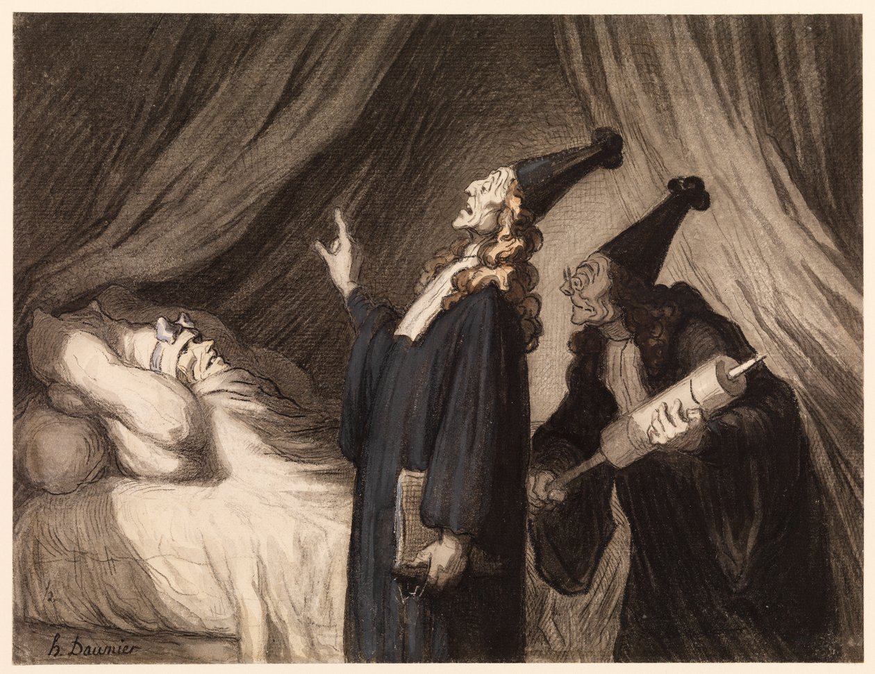 hayali hasta by Honoré Daumier