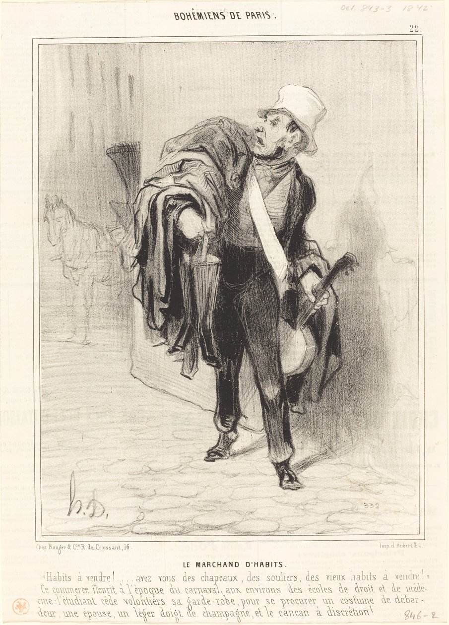 giysi tüccarı by Honoré Daumier