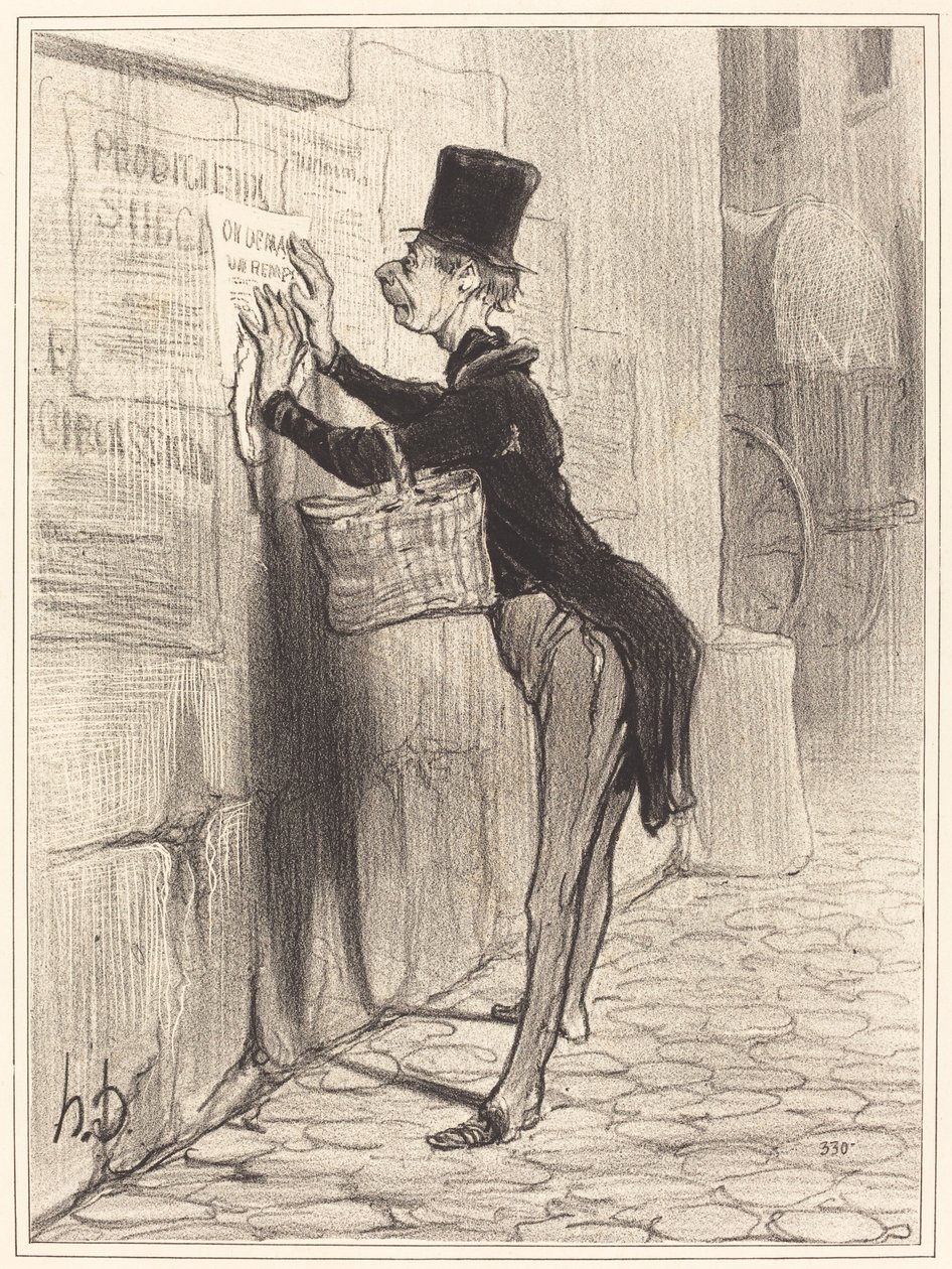 Yerleştirici by Honoré Daumier