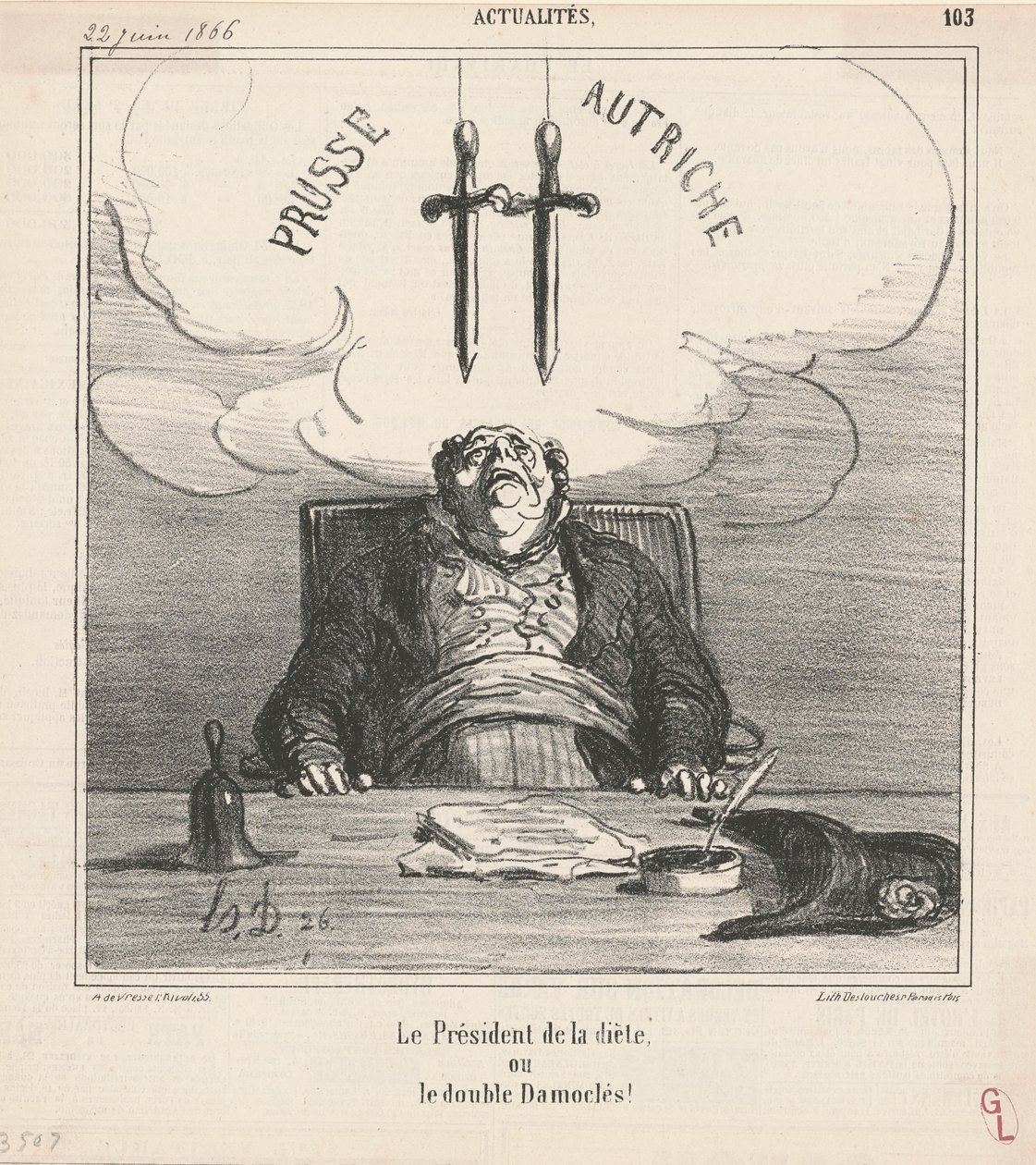 Diyet Başkanı by Honoré Daumier