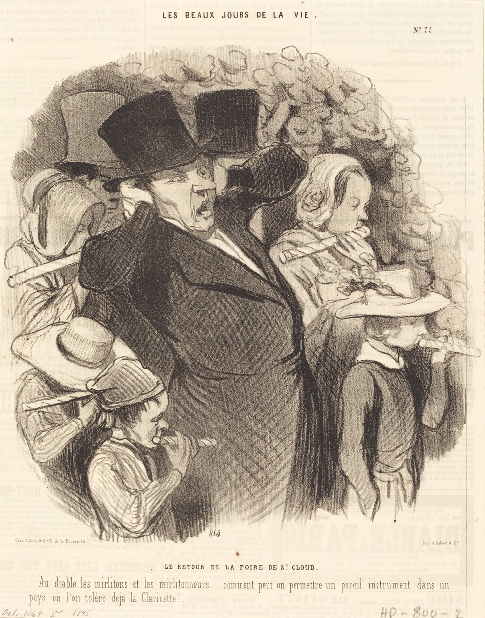 Saint-Cloud fuarının dönüşü by Honoré Daumier