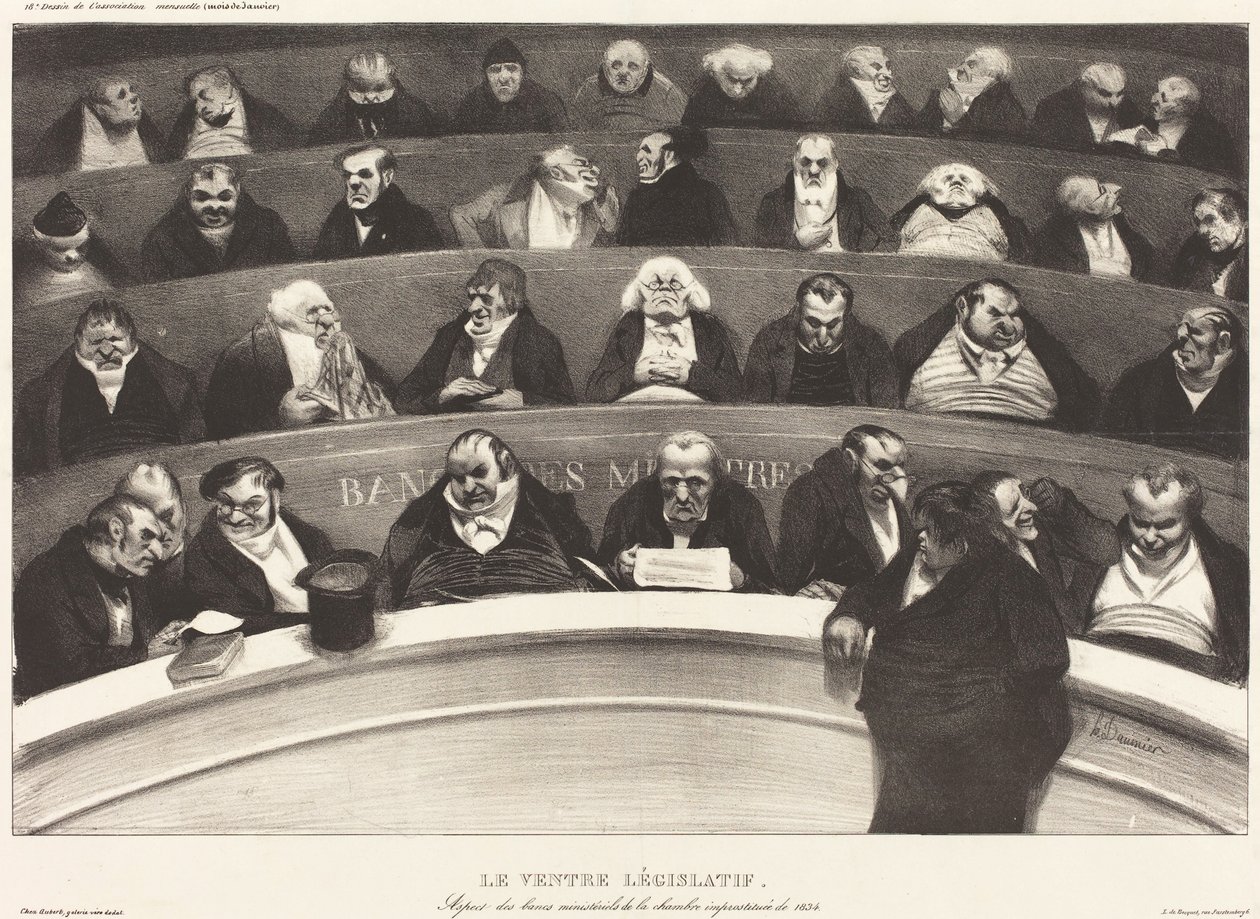 Yasama Karnı by Honoré Daumier