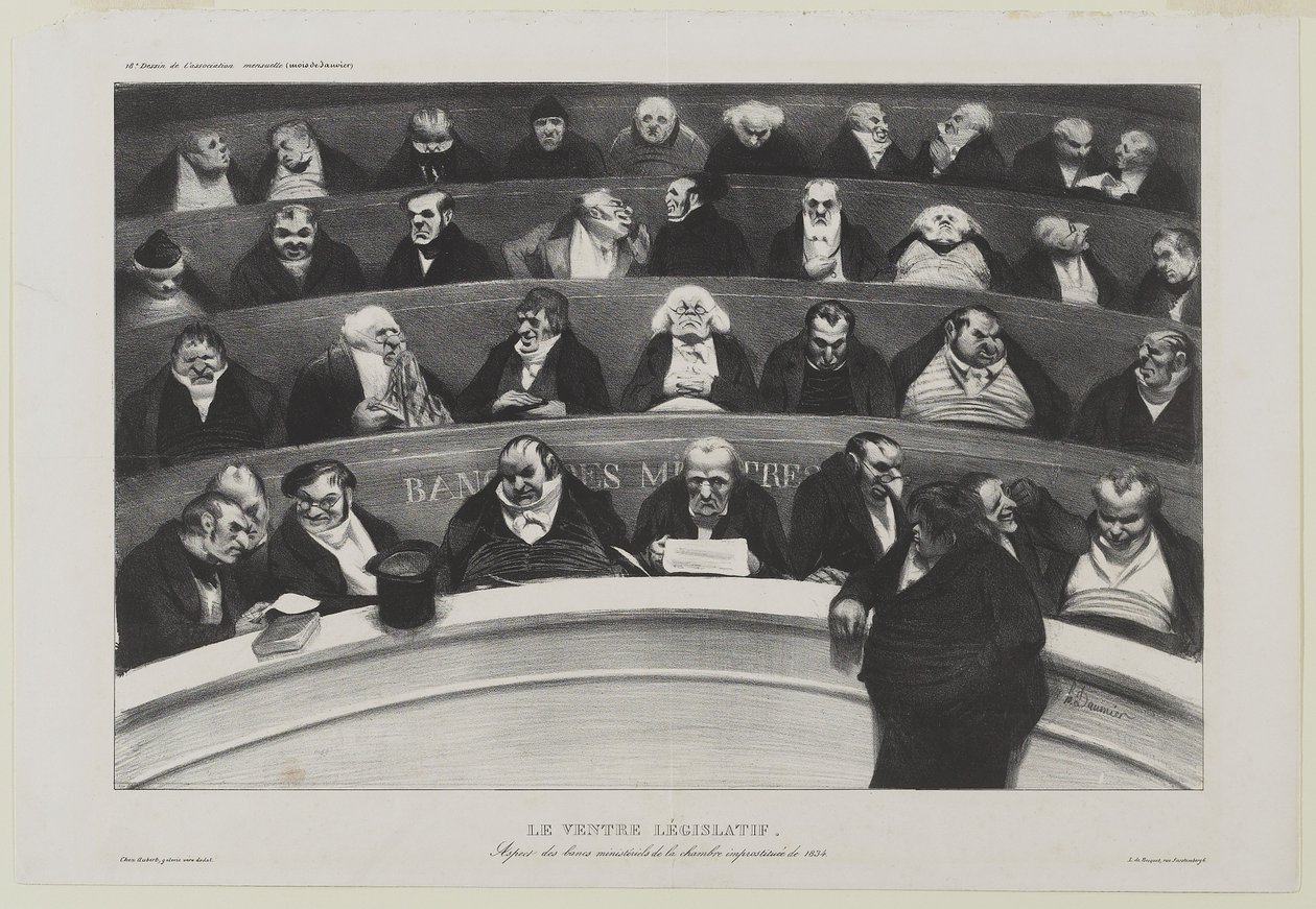 Le Ventre Législatif: Aspect des benchches ministériels de la chambre improstitée de 1834 veya The Legislative Belly: 1834 Fuhuş Odası